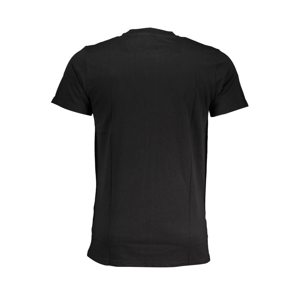 Cavalli Class Black Cotton Men T-Shirt - Luxe Nova