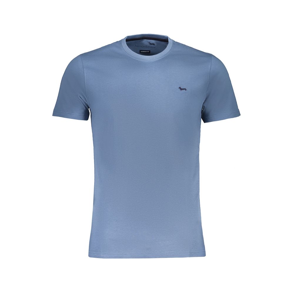 Harmont & Blaine Blu Cotton Men T-Shirt - Luxe Nova