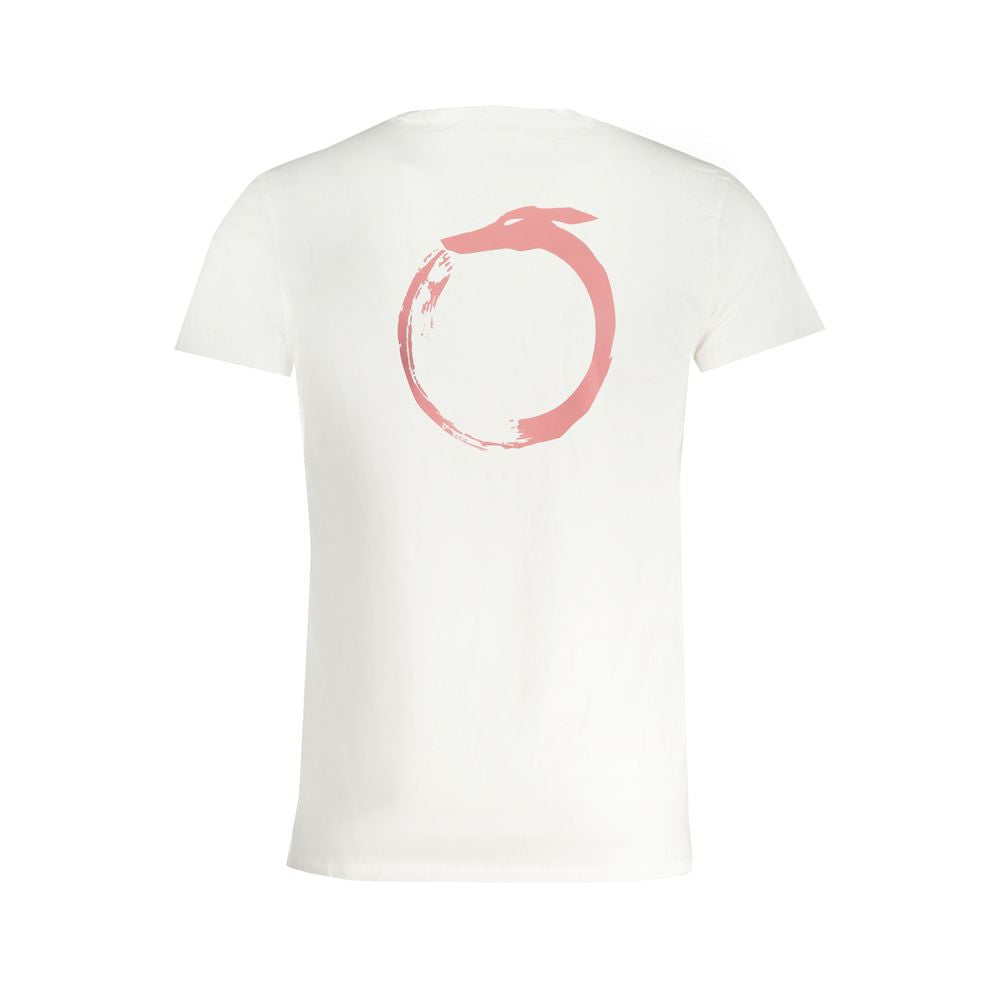 Trussardi White Cotton Men T-Shirt - Luxe Nova