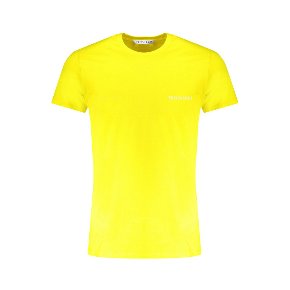 Trussardi Yellow Cotton Men's T-Shirt - Luxe Nova