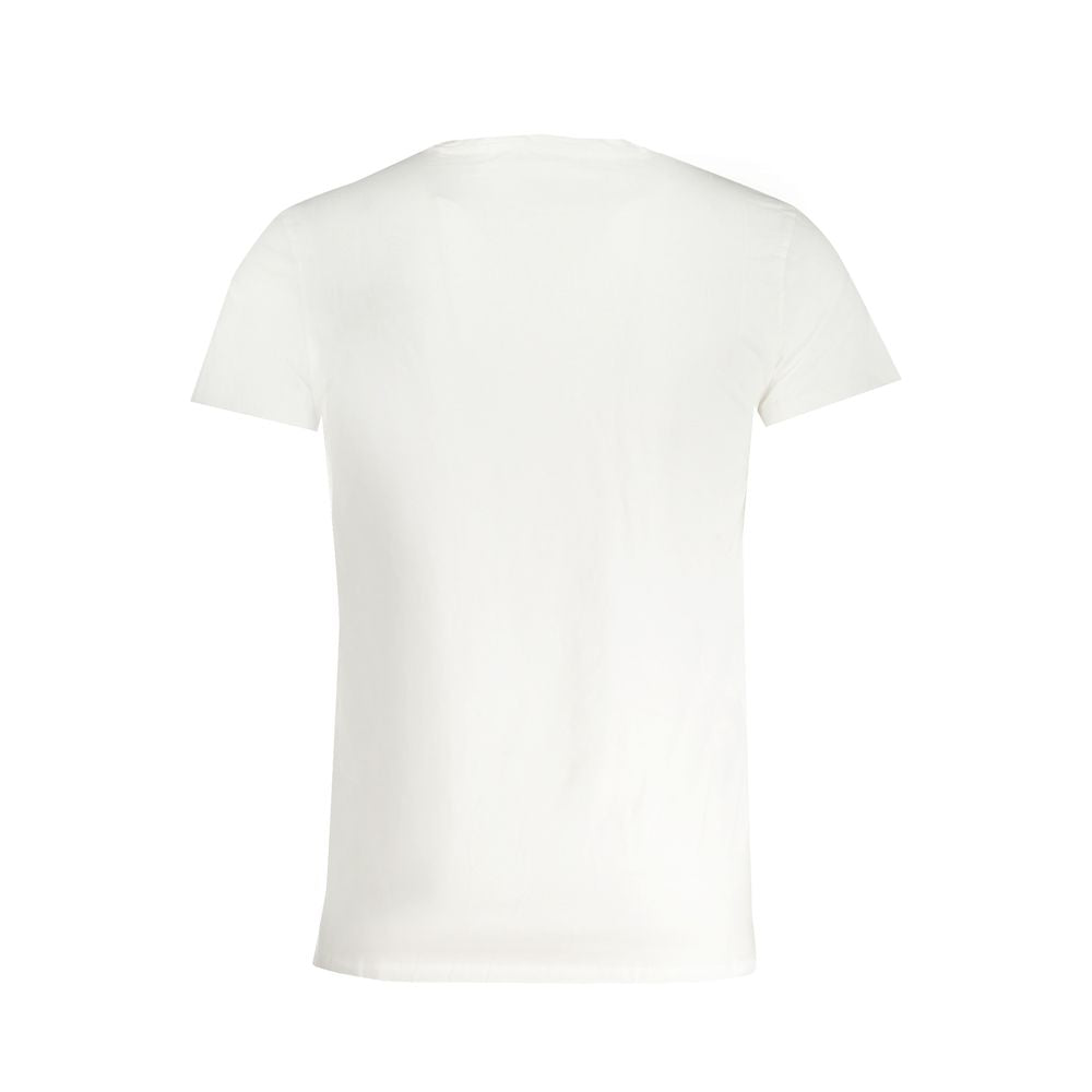 Trussardi White Cotton Men's T-Shirt - Luxe Nova