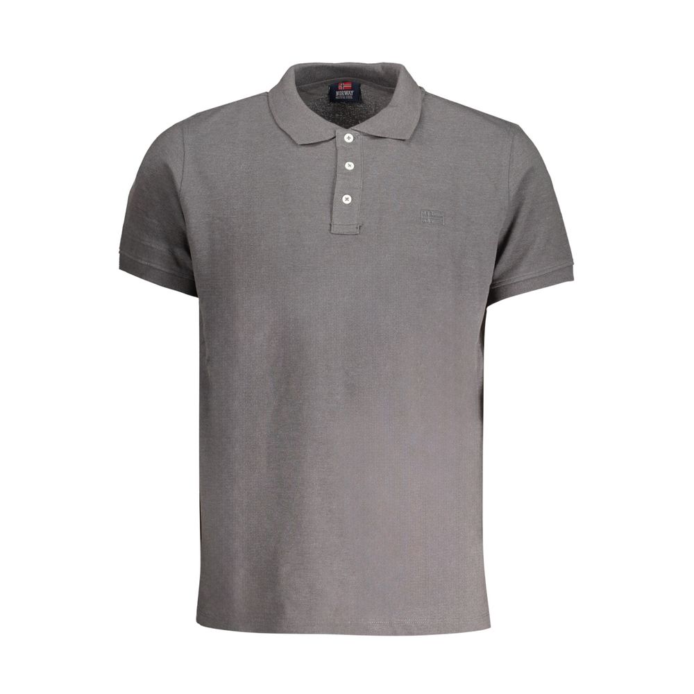 Norway 1963 Grigio Cotton Mens Polo - Luxe Nova