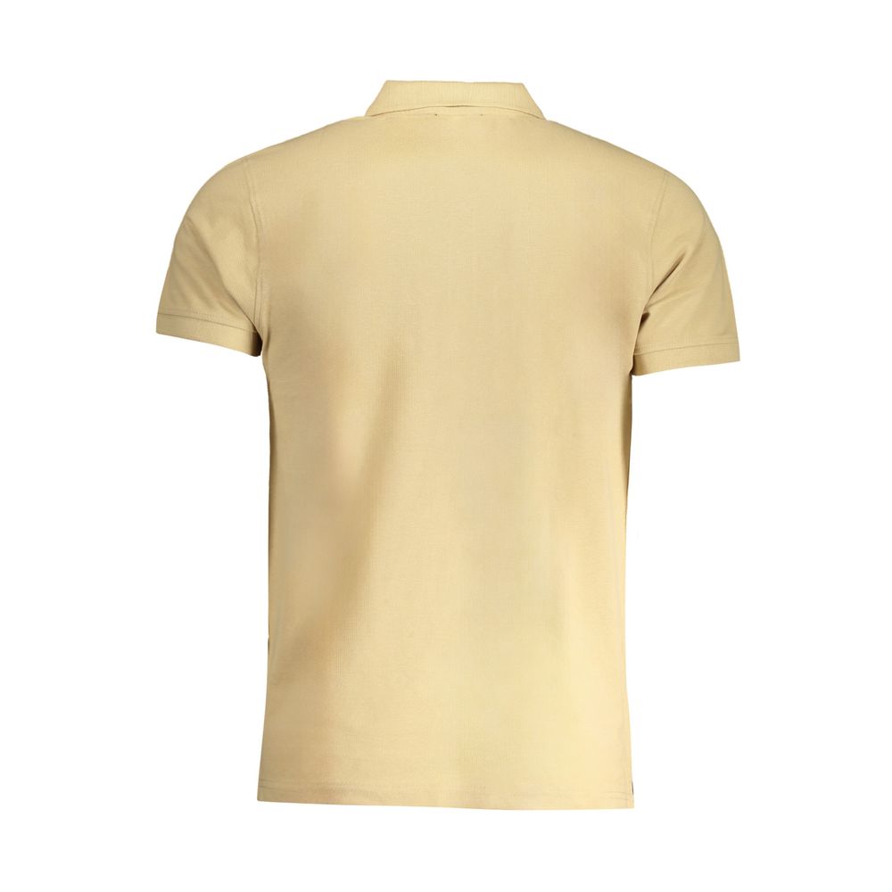 Cavalli Class Beige Cotton Men Polo-Shirt - Luxe Nova