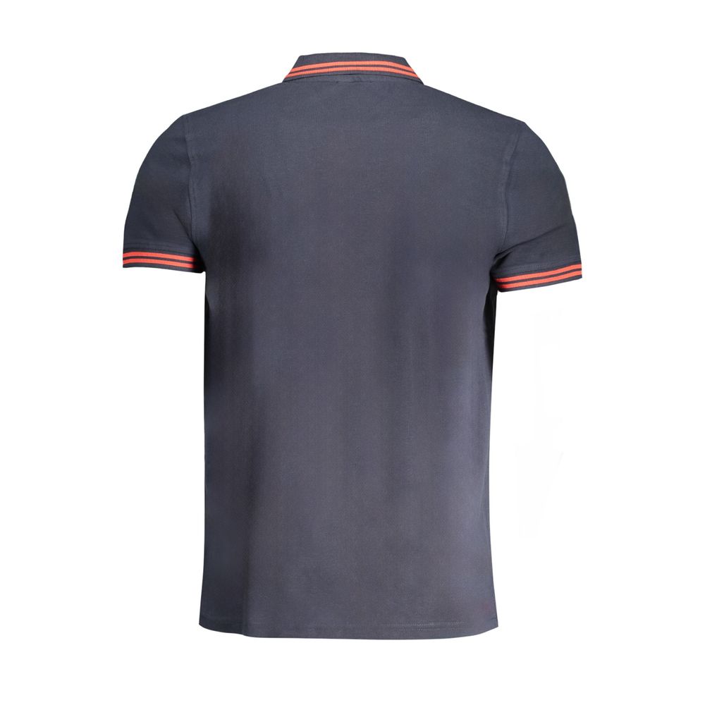 Cavalli Class Blue Cotton Men Polo Shirt - Luxe Nova