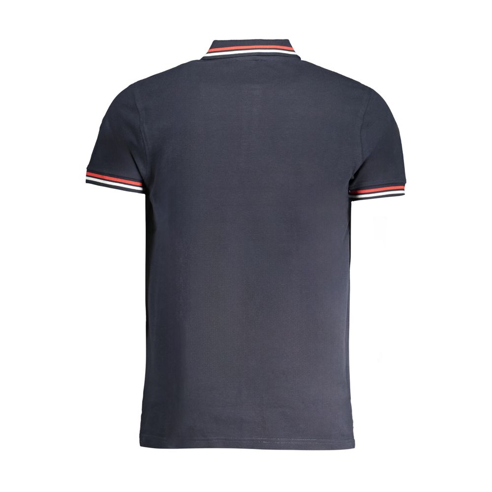 Cavalli Class Navy Cotton Men Polo Shirt - Luxe Nova