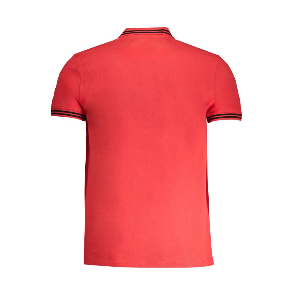 Cavalli Class Red Cotton Mens Polo Shirt - Luxe Nova