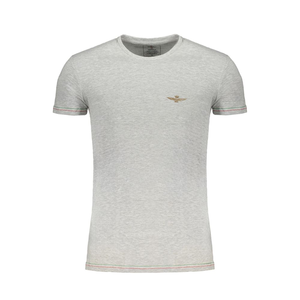 Aeronautica Militare Grigio Cotton Men T-Shirt - Luxe Nova