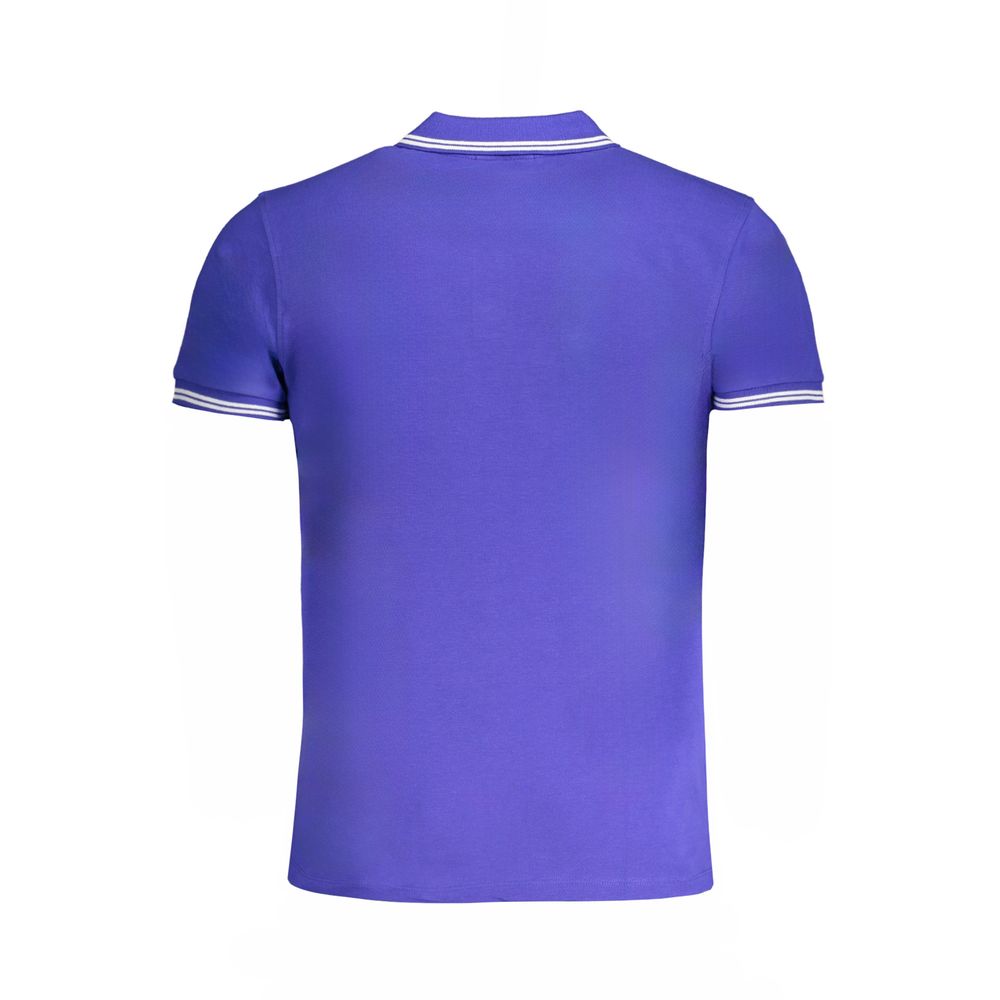 Cavalli Class Blue Cotton Men's Polo Shirt - Luxe Nova
