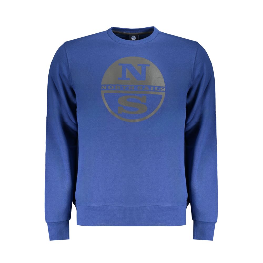 North Sails Blue Cotton Men Sweater - Luxe Nova