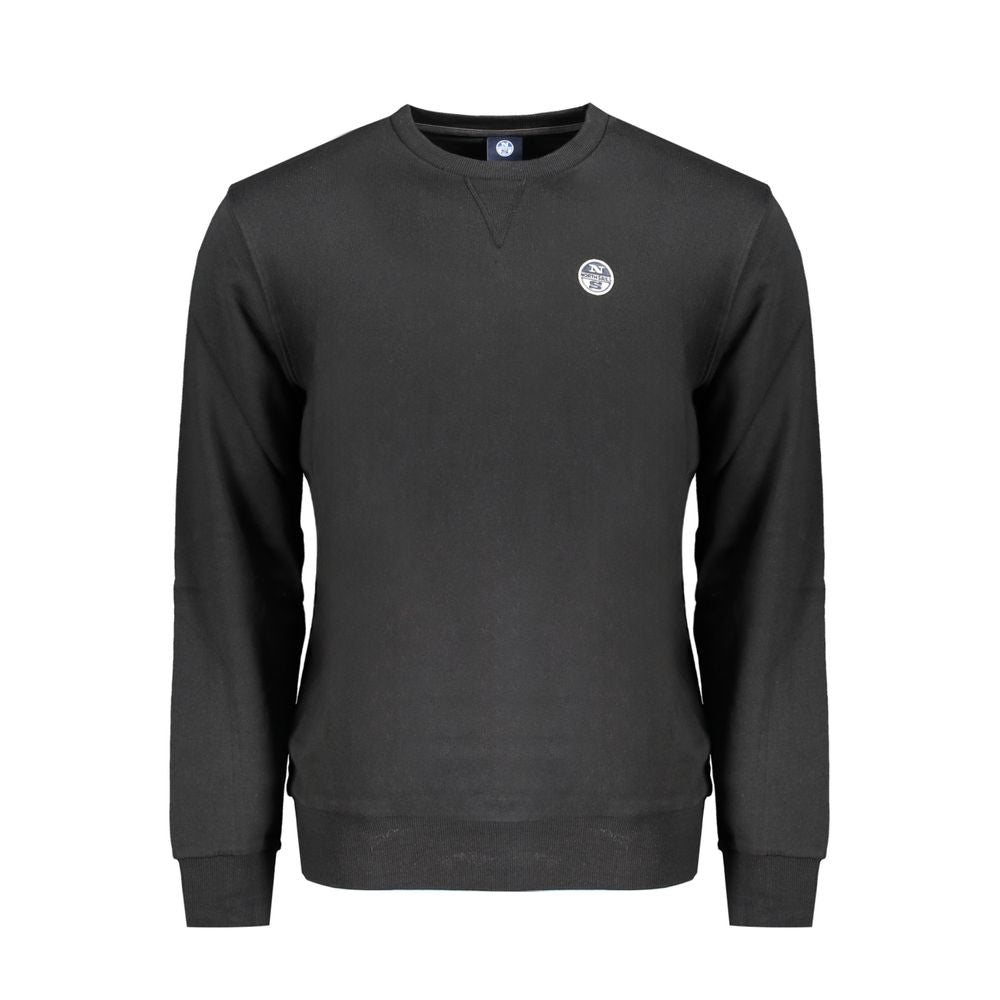 North Sails Black Cotton Men's Sweatshirt - Luxe Nova