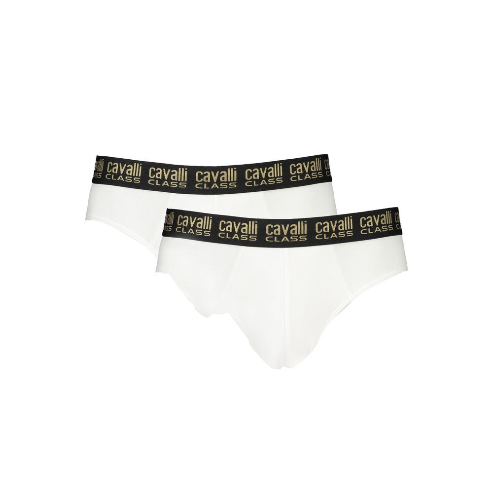 Cavalli Class Bianco Cotton Men Undergarment - Luxe Nova