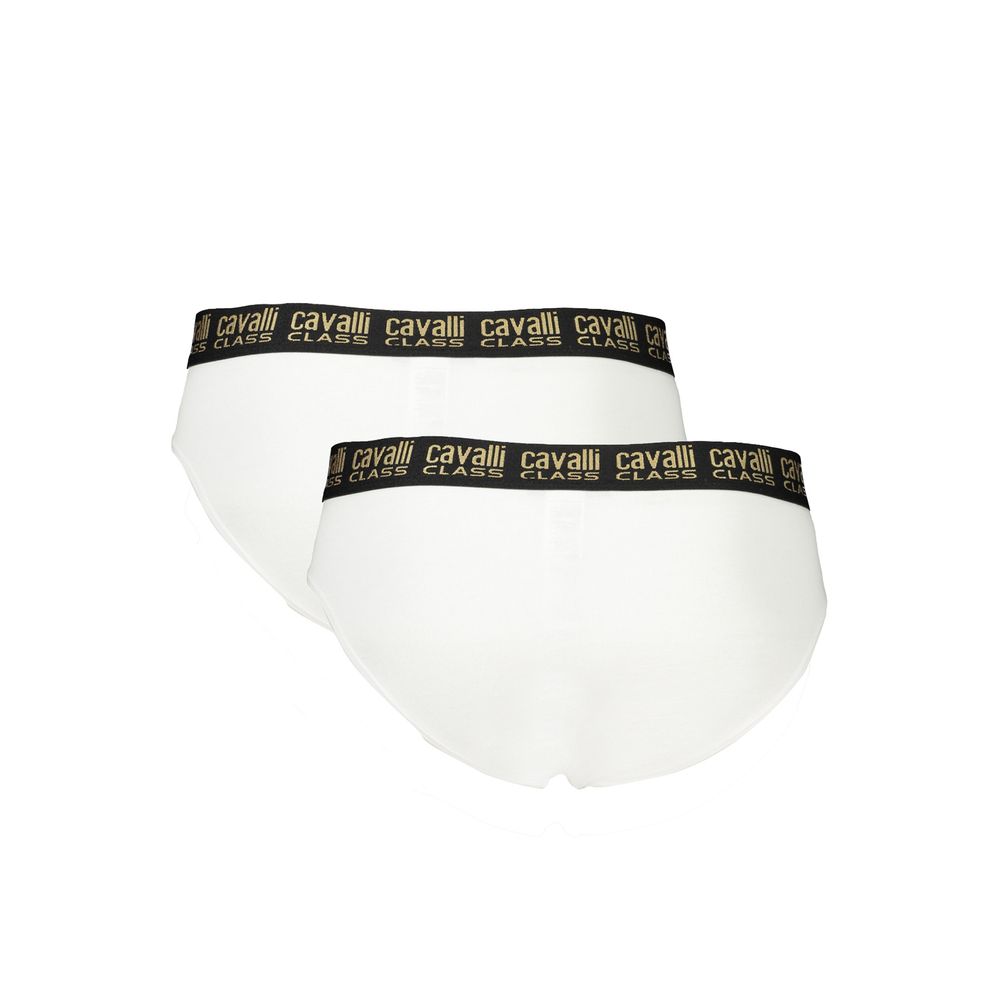 Cavalli Class Bianco Cotton Men Undergarment - Luxe Nova