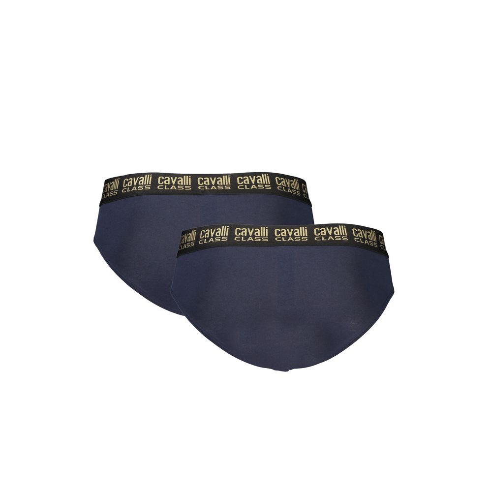 Cavalli Class Blue Cotton Men's Briefs - Luxe Nova