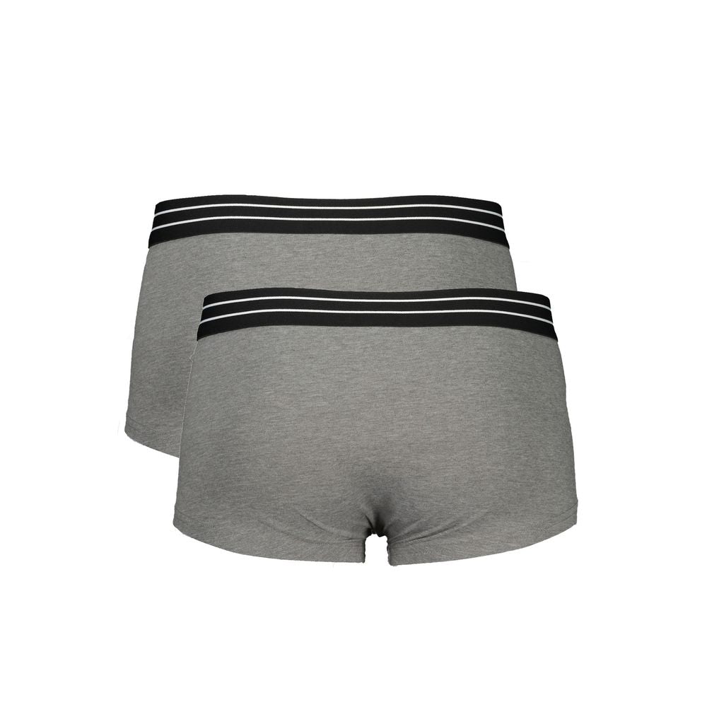 Cavalli Class Grigio Cotton Men's Boxer Underwear - Luxe Nova