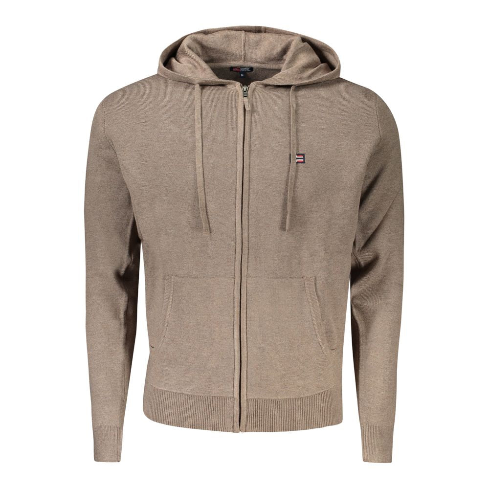 Norway 1963 Marrone Poliammide Men's Cardigan - Luxe Nova