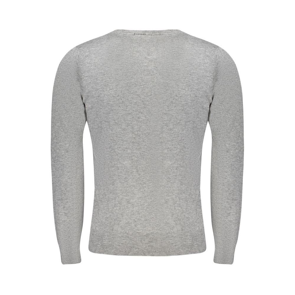 Cavalli Class Grigio Viscosa Men's Sweater - Luxe Nova