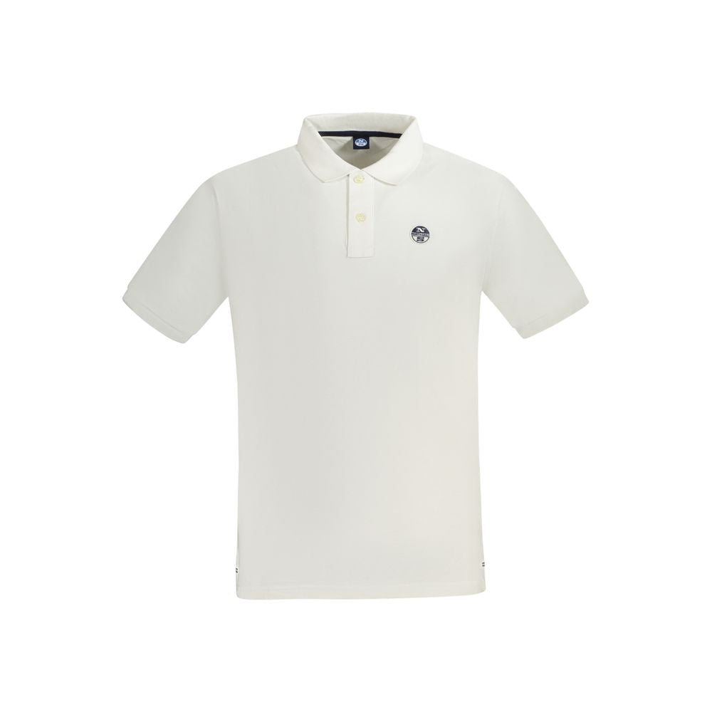 North Sails Bianco Cotton Men Polo - Luxe Nova