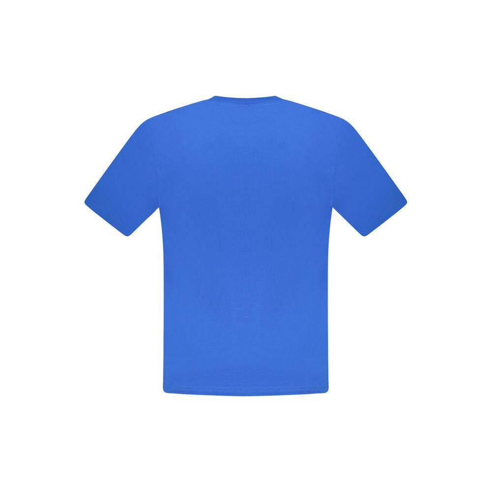 North Sails Blue Cotton Men T-Shirt - Luxe Nova
