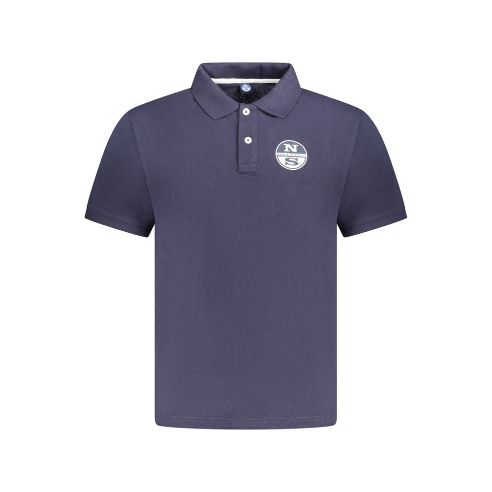 North Sails Blue Cotton Men Polo - Luxe Nova