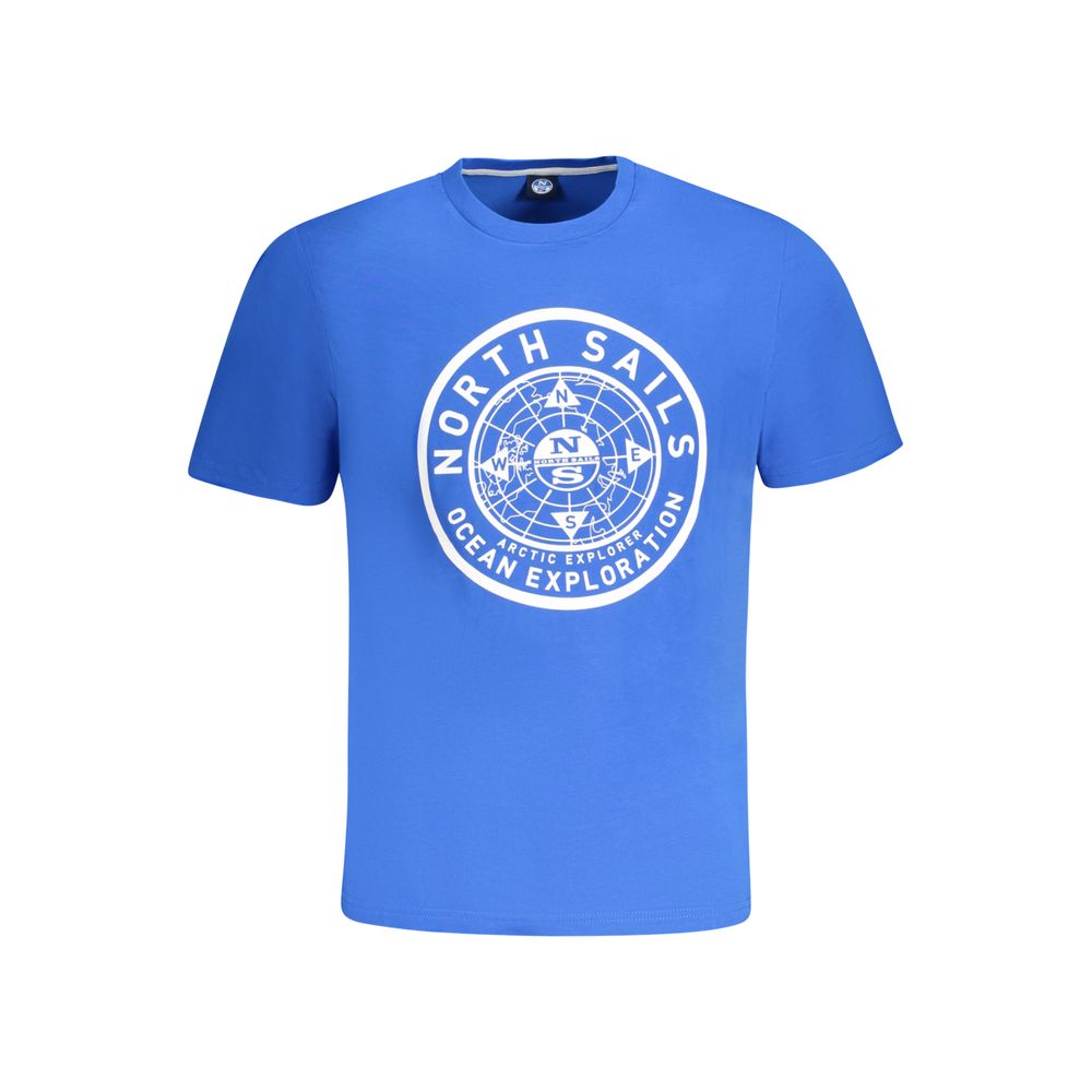 North Sails Blue Cotton Men's T-Shirt - Luxe Nova