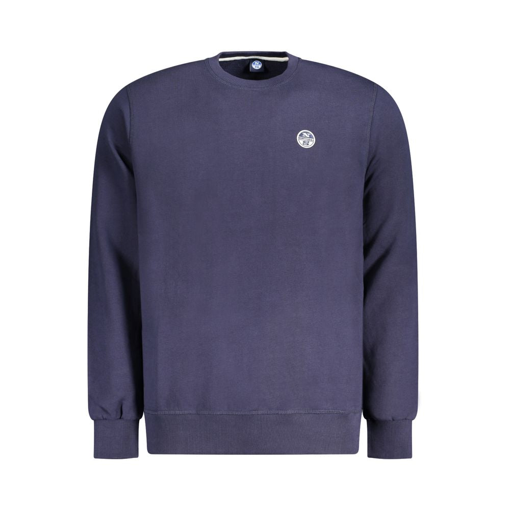 North Sails Navy Cotton Men Sweatshirt - Luxe Nova