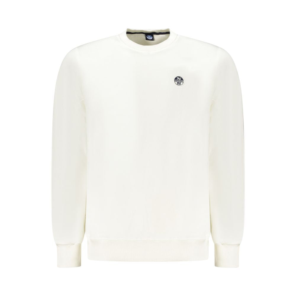North Sails White Cotton Men Sweatshirt - Luxe Nova