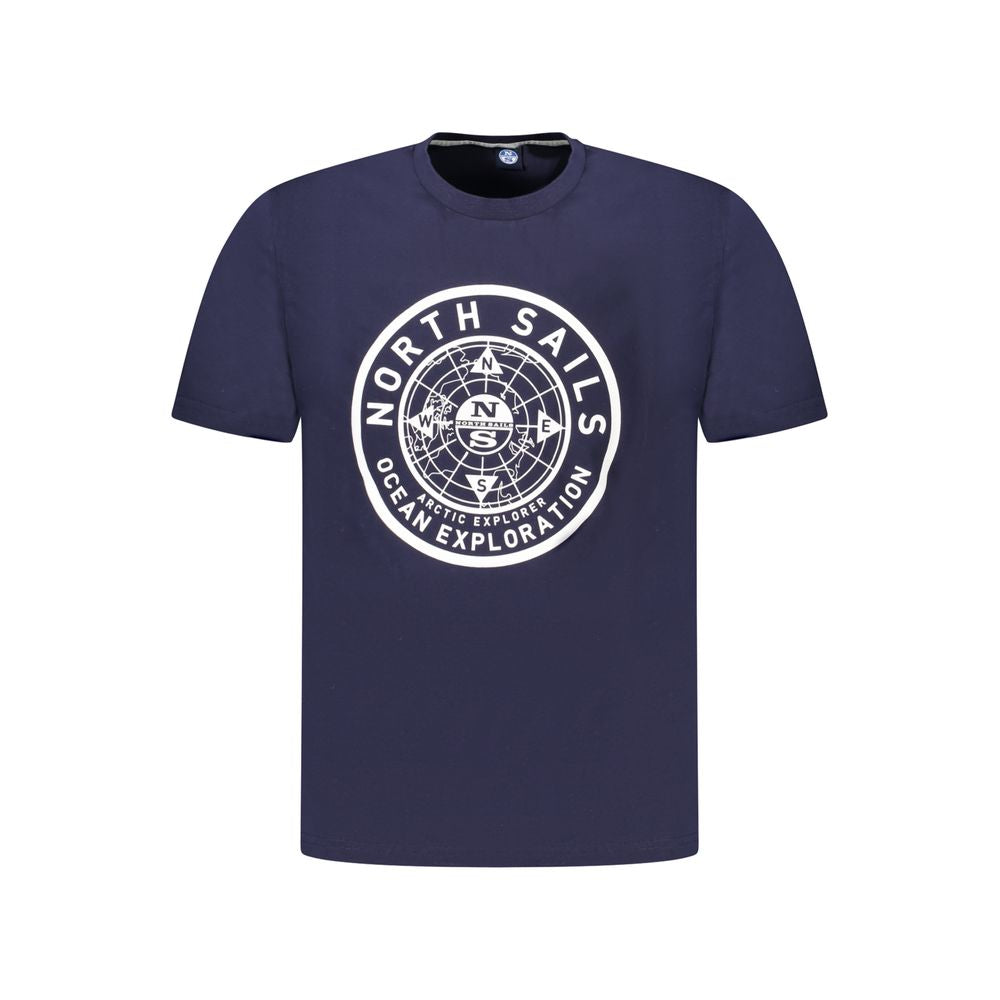 North Sails Blue Cotton Men's T-Shirt - Luxe Nova