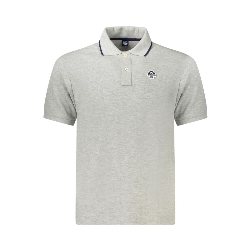 North Sails Grigio Cotton Men Polo - Luxe Nova