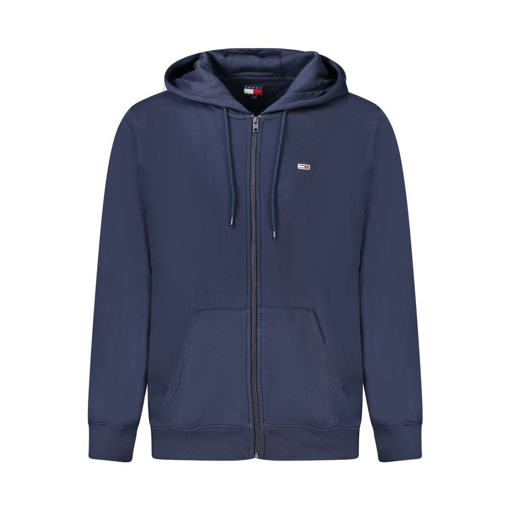 Tommy Hilfiger Blue Cotton Men's Hooded Sweatshirt - Luxe Nova