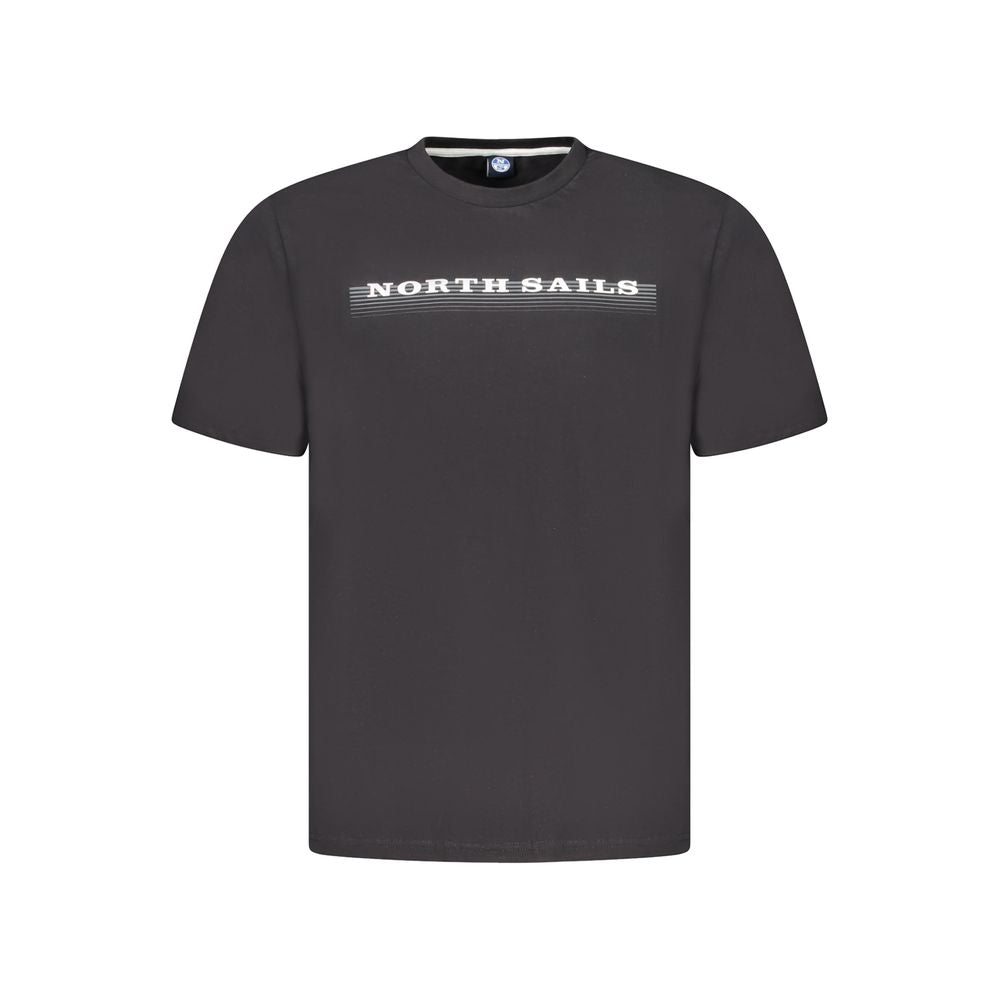 North Sails Black Cotton Men's T-Shirt - Luxe Nova