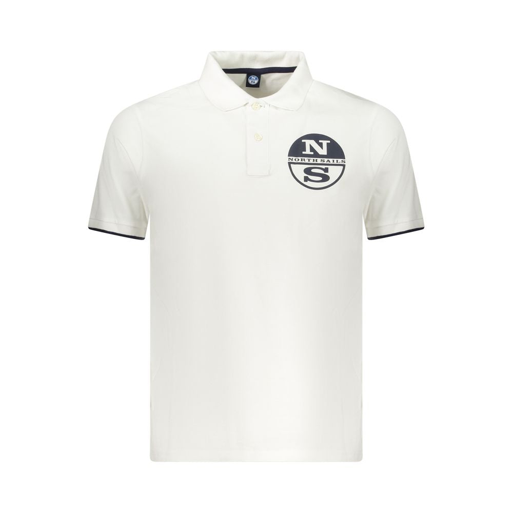 North Sails Bianco Cotton Men Polo - Luxe Nova