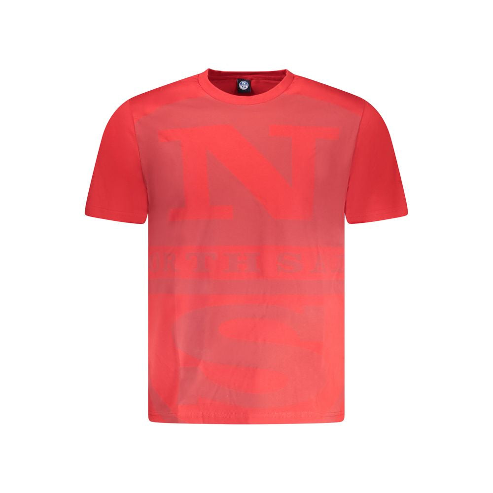 North Sails Red Cotton Men T-Shirt - Luxe Nova