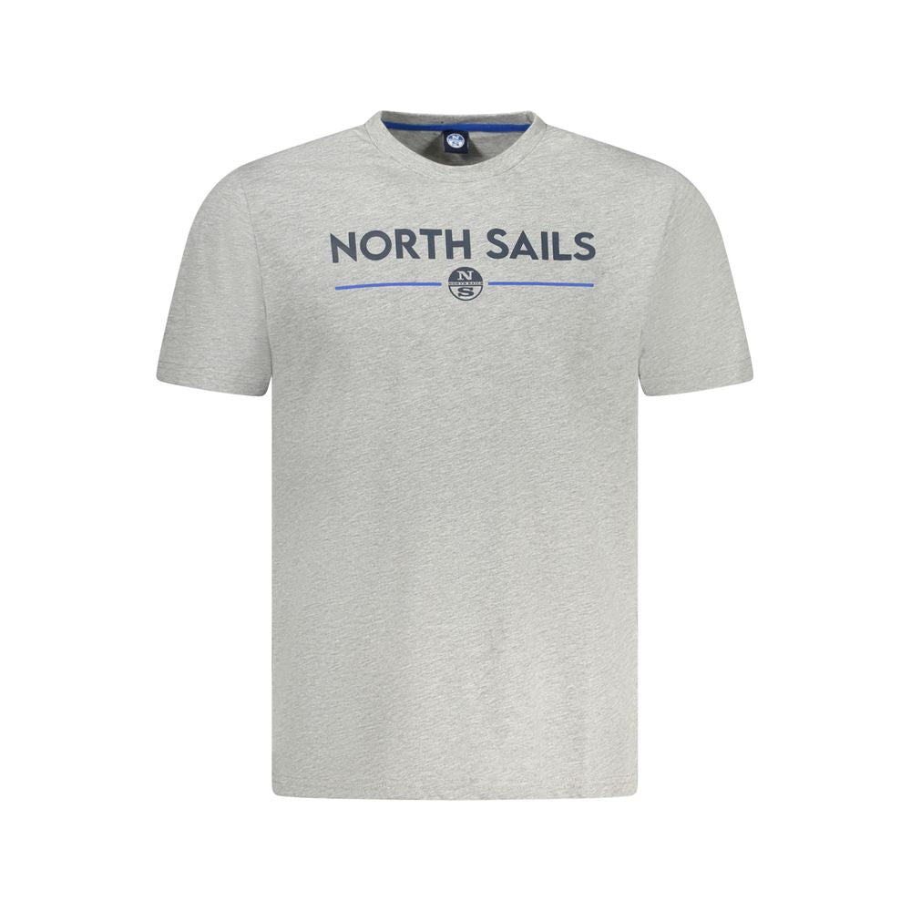 North Sails Grigio Cotton Men T-Shirt - Luxe Nova