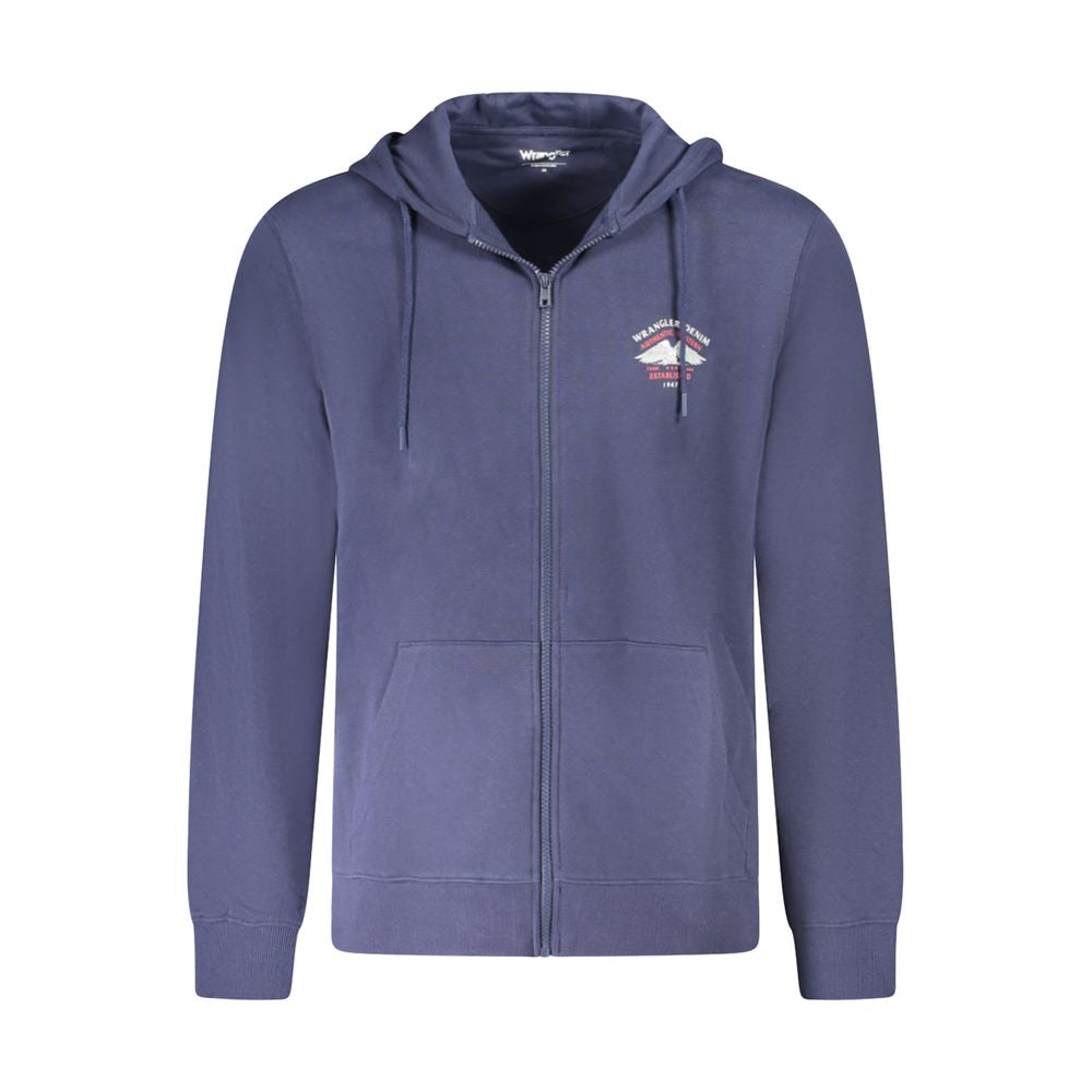 Wrangler Blu Cotton Men's Hoodie - Luxe Nova
