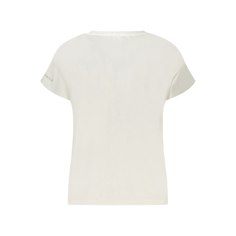 North Sails Bianco Cotton Women T-Shirt - Luxe Nova