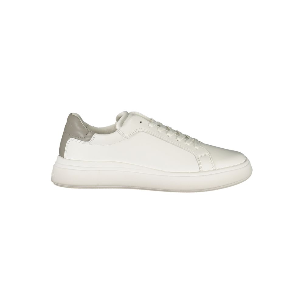 Calvin Klein White Polyurethane Men Sneaker - Luxe Nova
