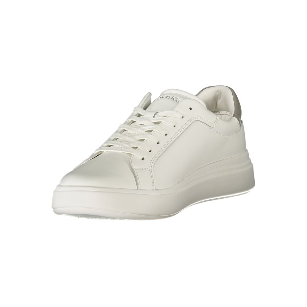 Calvin Klein White Polyurethane Men Sneaker - Luxe Nova