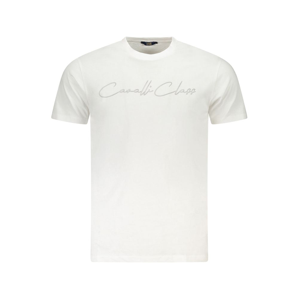 Cavalli Class White Cotton Mens TShirt - Luxe Nova