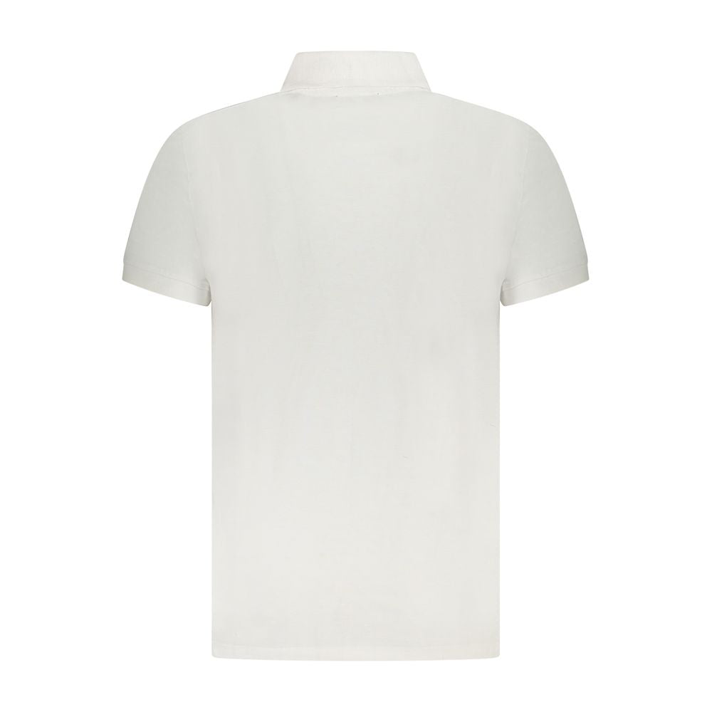 Cavalli Class White Cotton Mens Polo Shirt - Luxe Nova