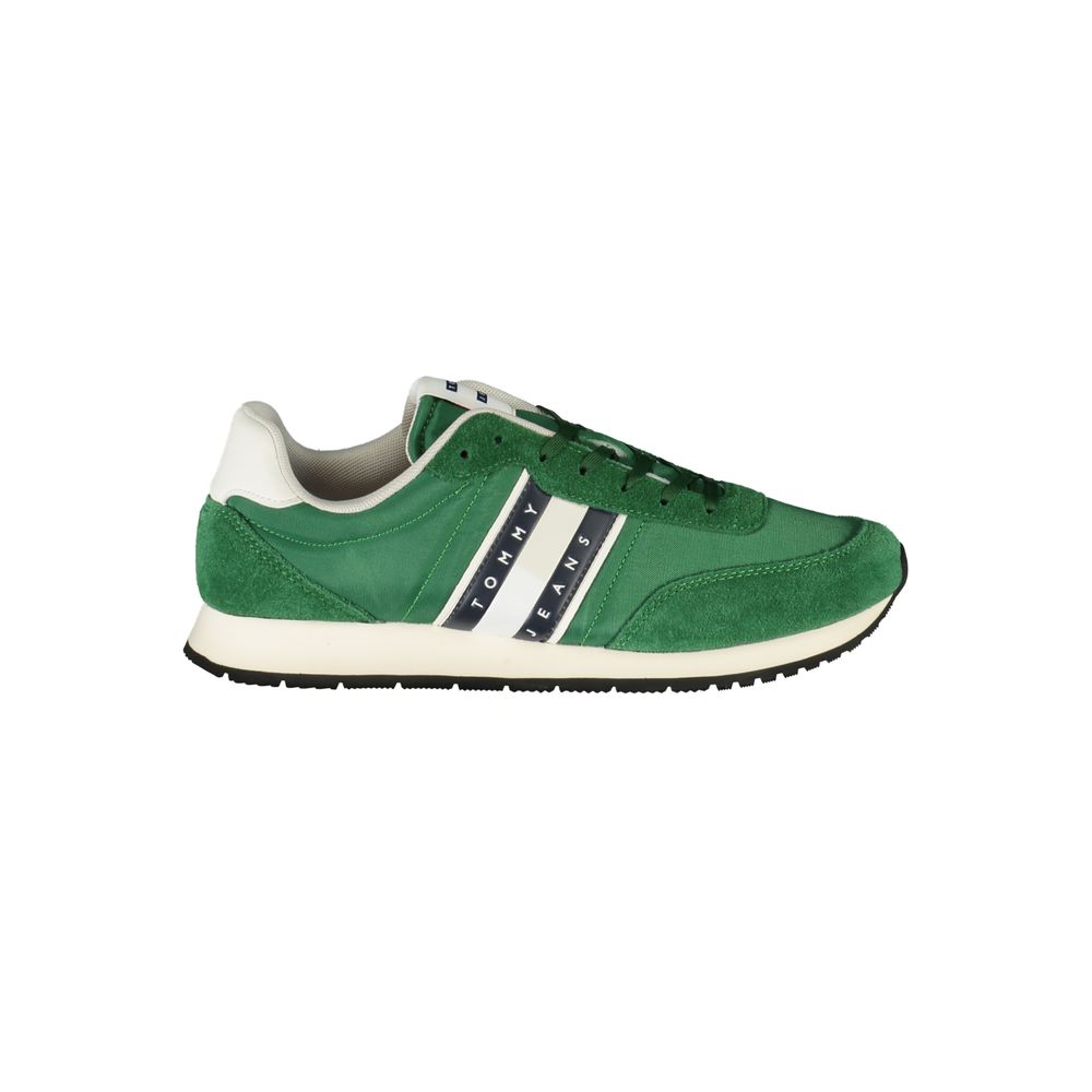 Tommy Hilfiger Verde Polyester Men Sneaker - Luxe Nova