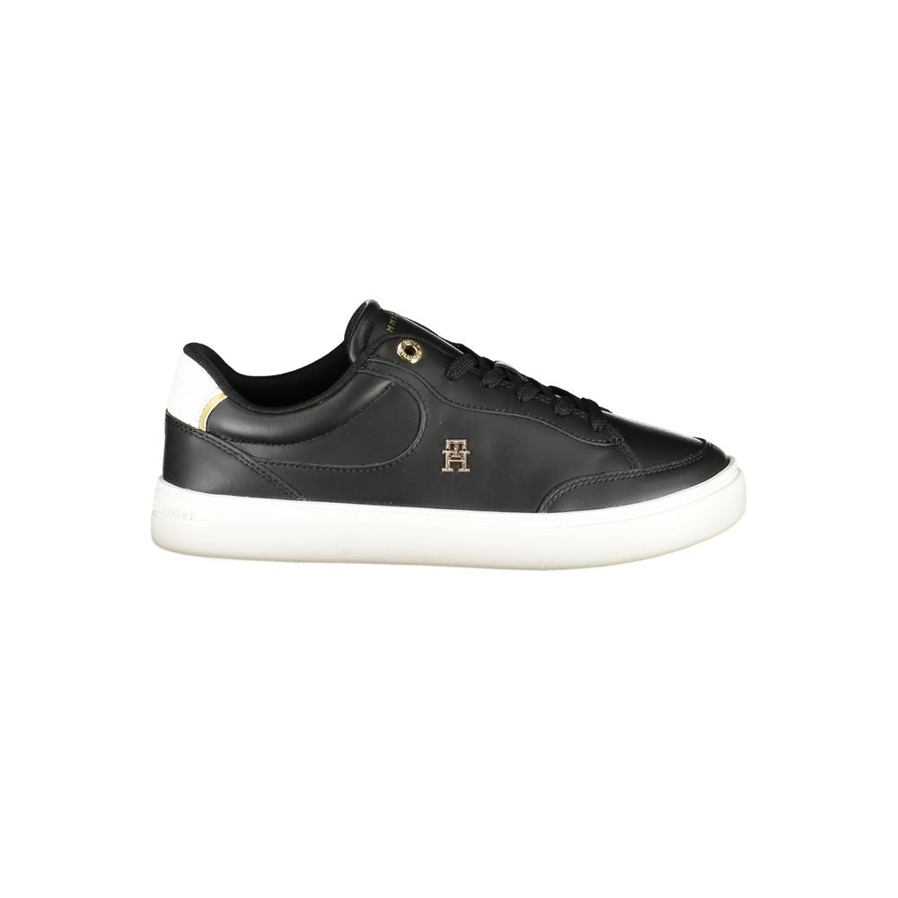 Tommy Hilfiger Black Polyurethane Women Sneaker - Luxe Nova
