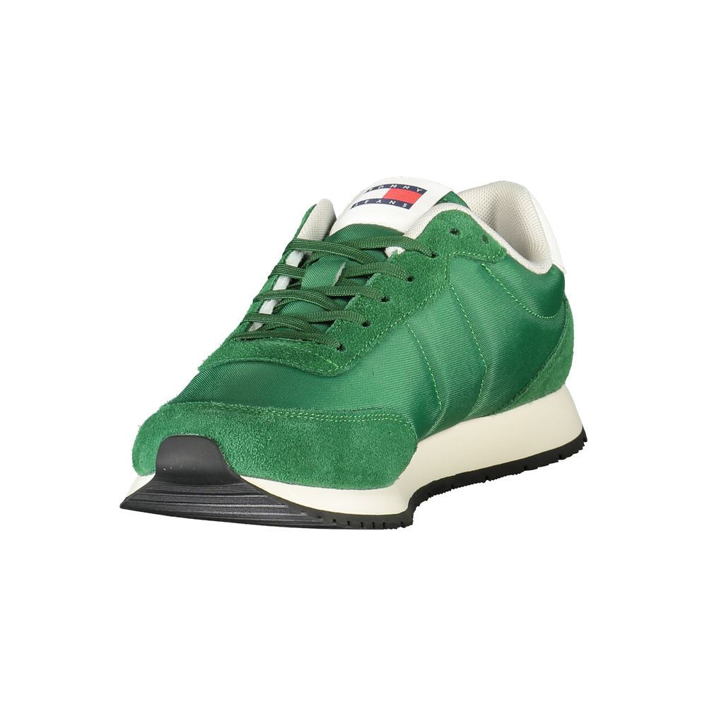 Tommy Hilfiger Verde Polyester Men Sneaker - Luxe Nova