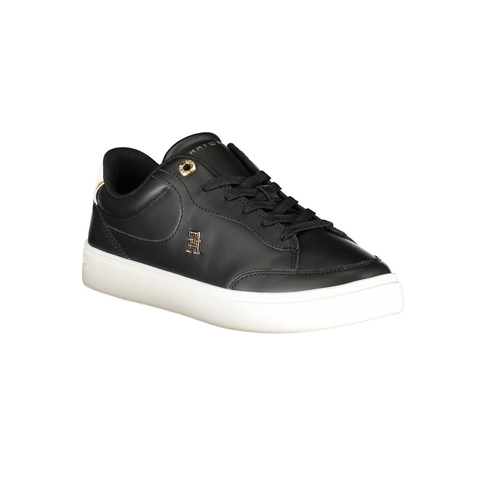 Tommy Hilfiger Black Polyurethane Women Sneaker - Luxe Nova