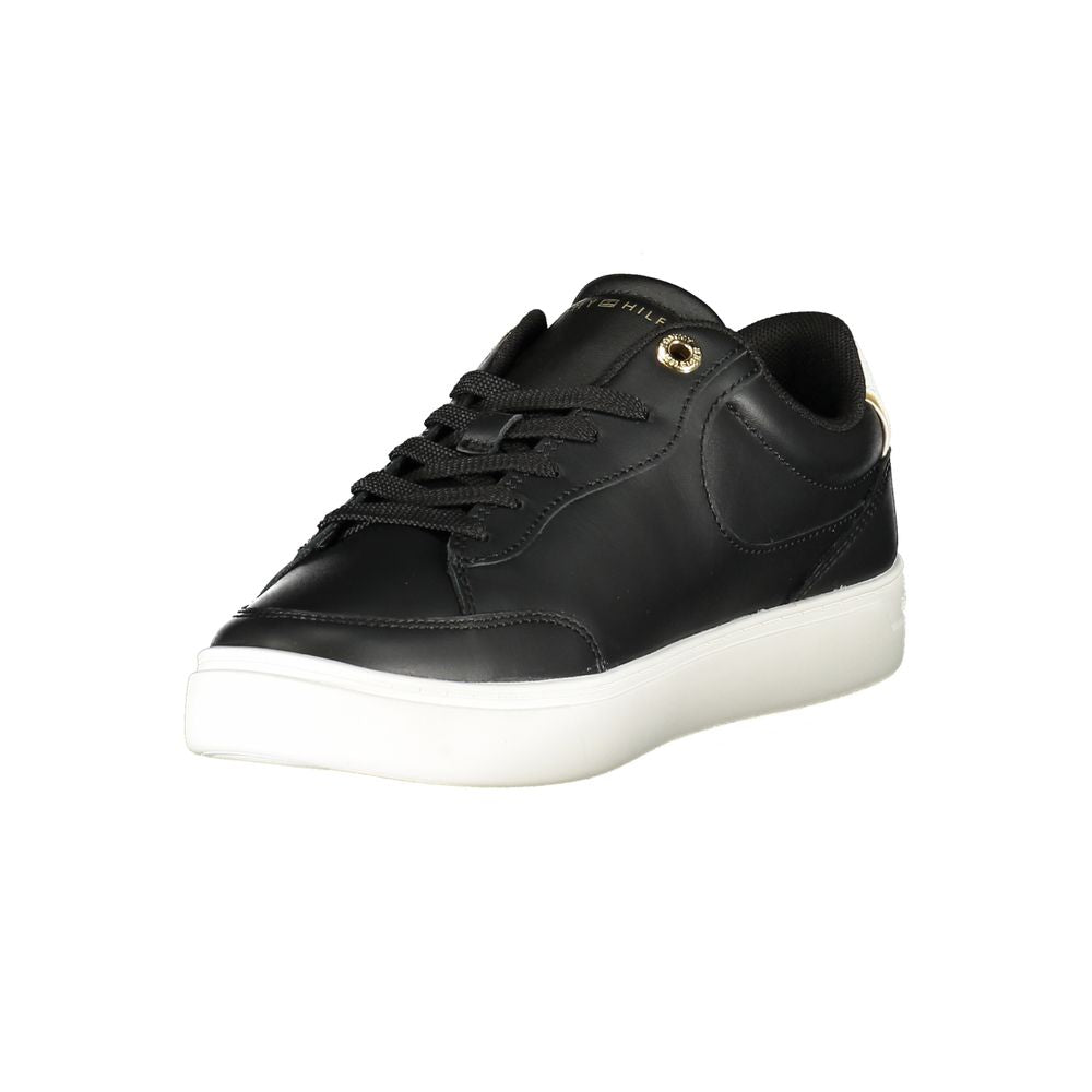Tommy Hilfiger Black Polyurethane Women Sneaker - Luxe Nova