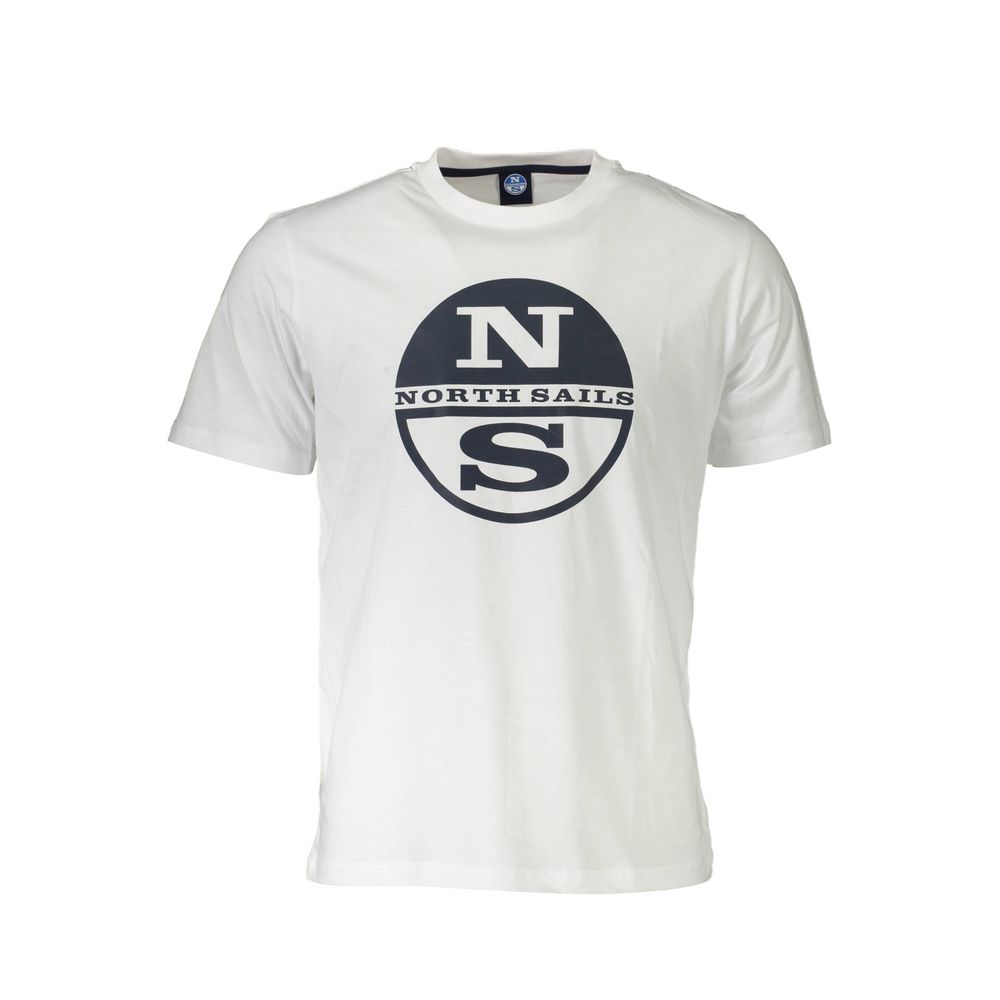 North Sails White Cotton Men's T-Shirt - Luxe Nova