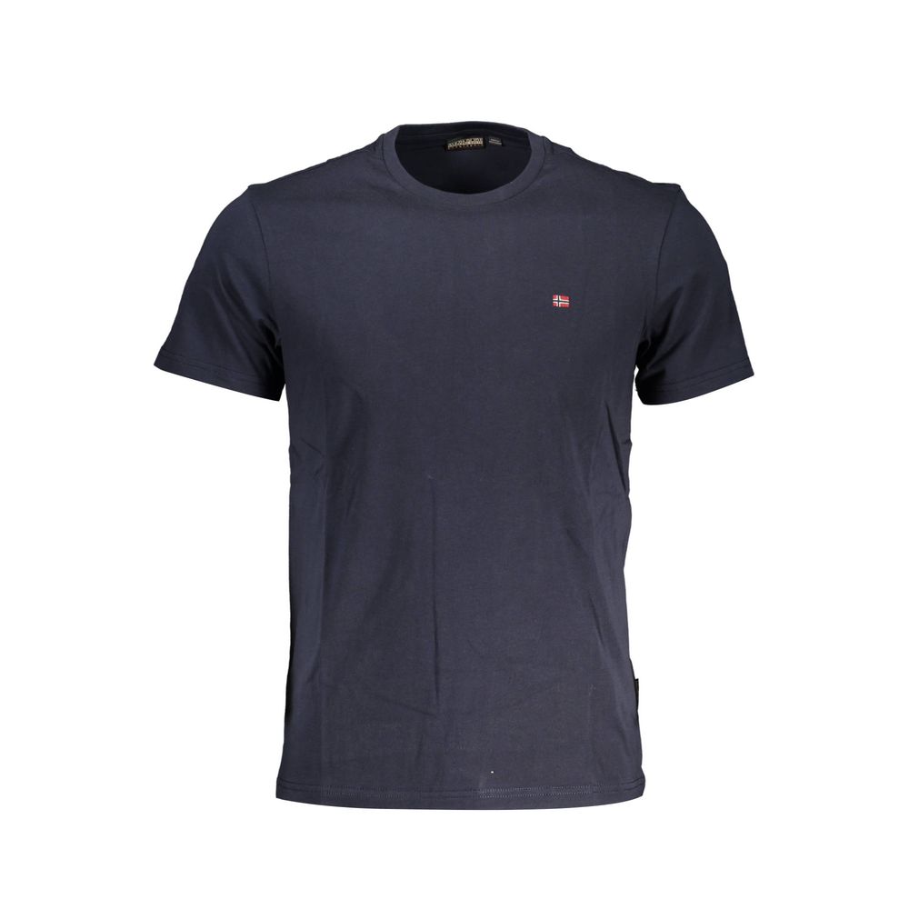 Napapijri Blue Cotton Men T-Shirt - Luxe Nova