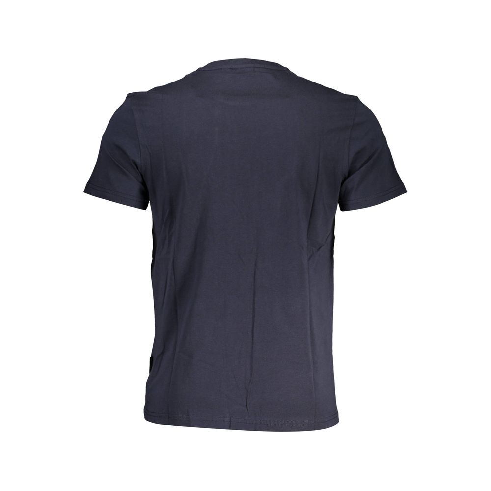 Napapijri Blue Cotton Men T-Shirt - Luxe Nova