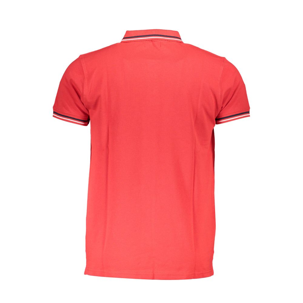 Cavalli Class Rosso Cotton Men Polo - Luxe Nova