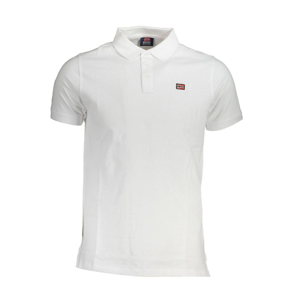Norway 1963 Bianco Cotton Men Polo - Luxe Nova