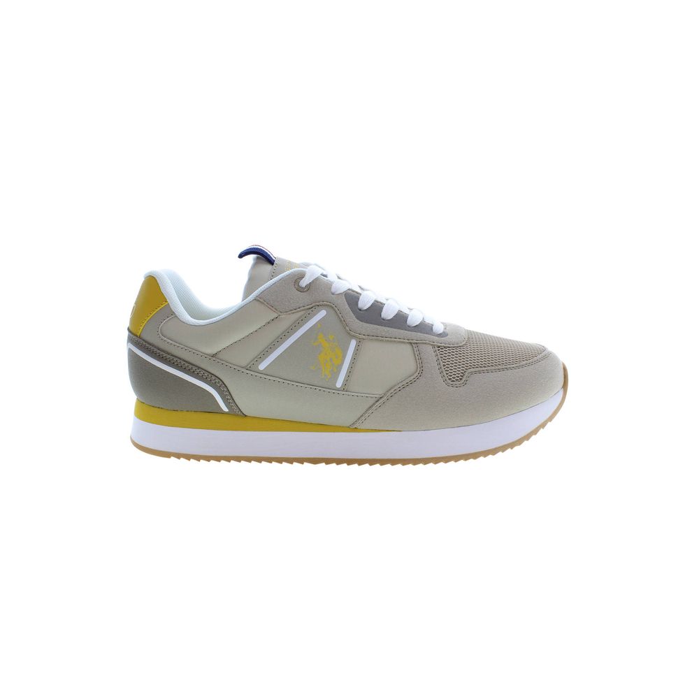 U.S. POLO ASSN. Beige Polyurethane Men Sneaker - Luxe Nova